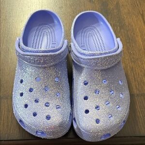 CROCS Purple Glitter Classic Clog